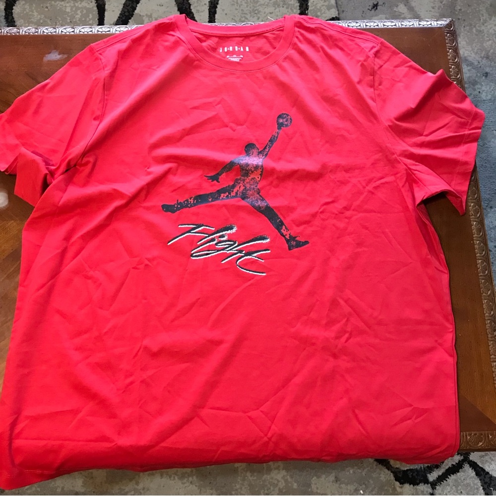 Air Jordan Red Jumpman Flight Tee Size 3XL - Picture 5 of 5
